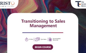 Transitioning to Sales Management